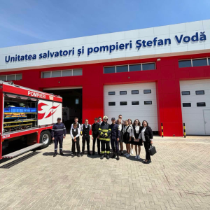 În vizită la Unitatea de salvatori și pompieri a Inspectoratului General pentru Situații de Urgență al MAI din orașul Ștefan Vodă